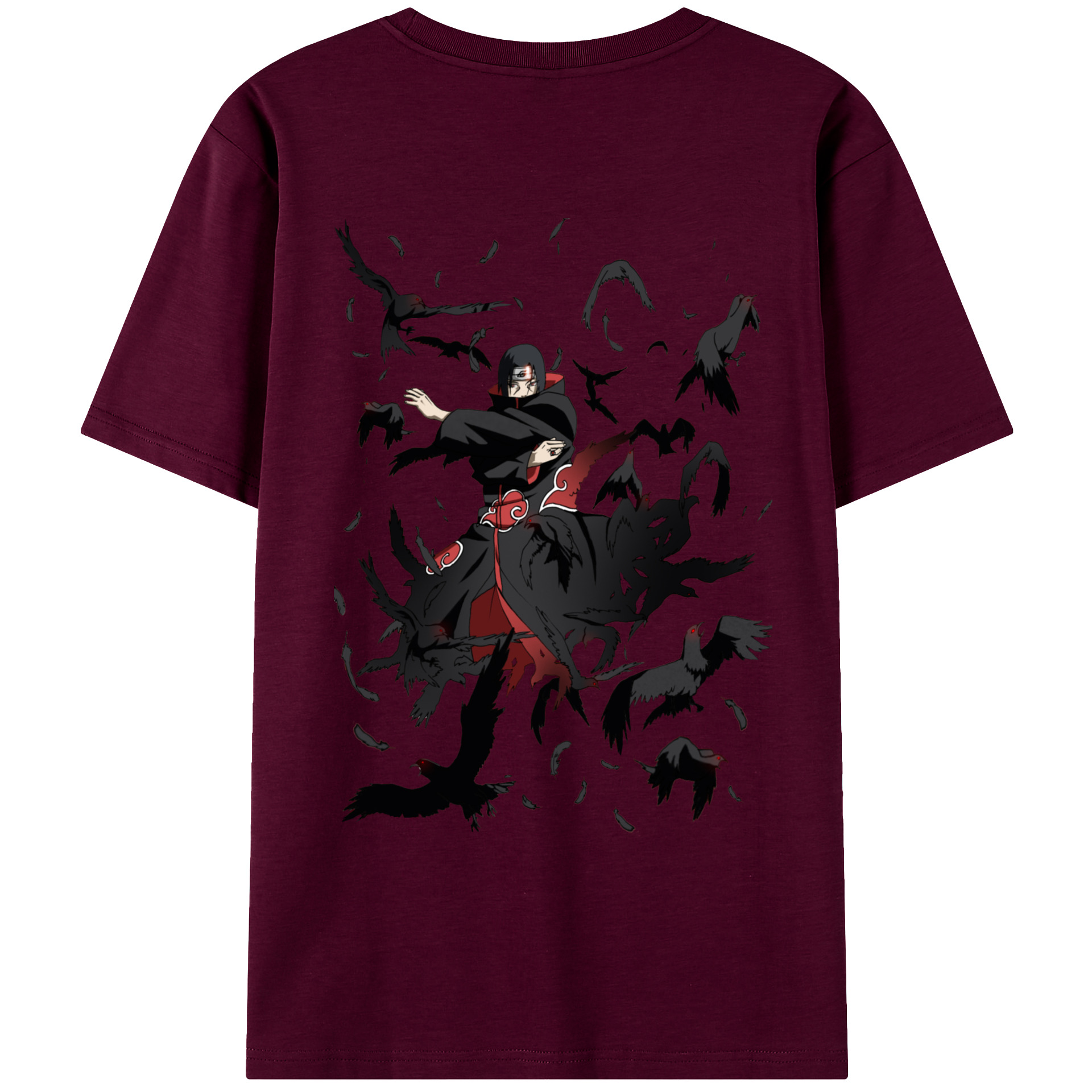 （画像用） NARUTO -ナルト- うちは イタチ Uchiha Itachi レディース半袖Tシャツ(バックプリント)